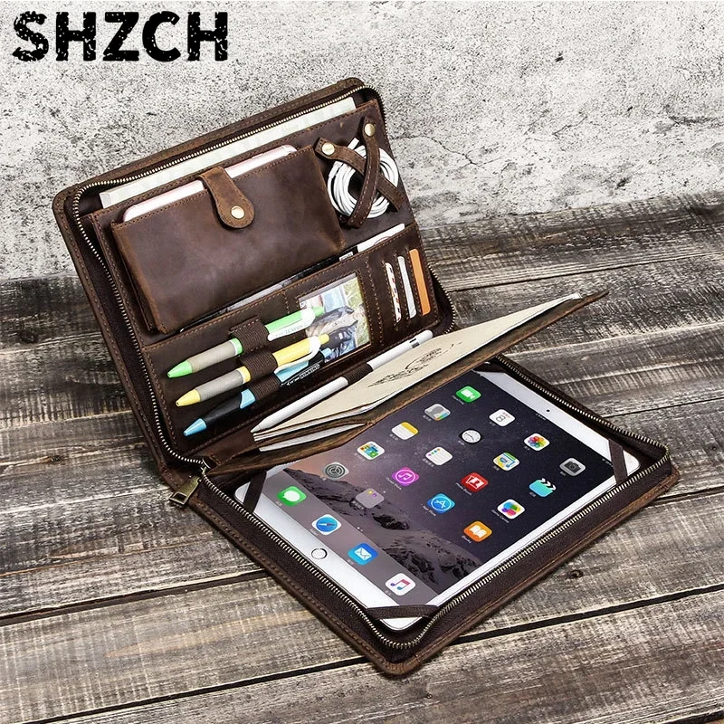 Tablet Tech Accessories - Bolsa de Almacenamiento de Cuero para