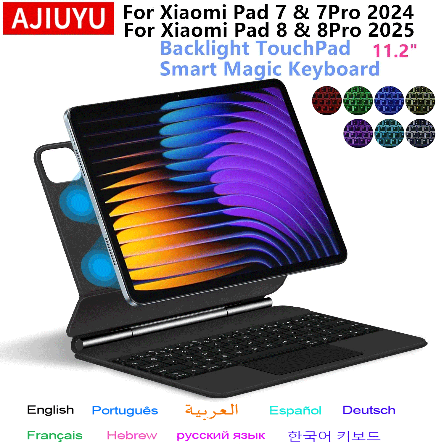 Tablet Keyboard Case - Funda con Teclado Mágico para Xiaomi