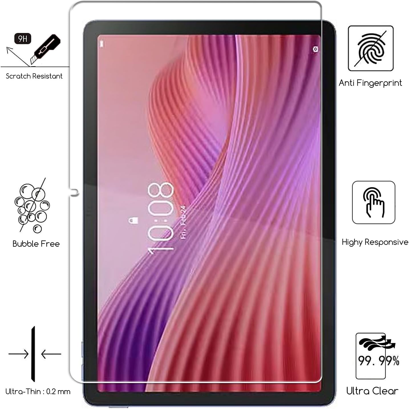 1 protector de pantalla de vid - Teclast Tablet Accessories reseña y precio