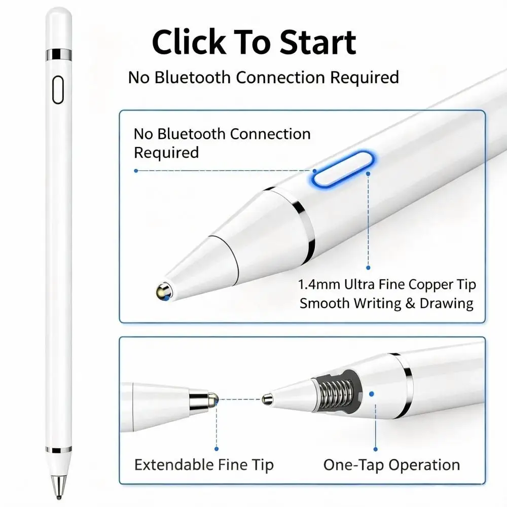 Lápiz óptico universal recarga - Ipad Pencil Stylus reseña y precio